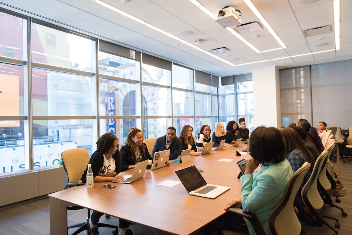 People in conference room