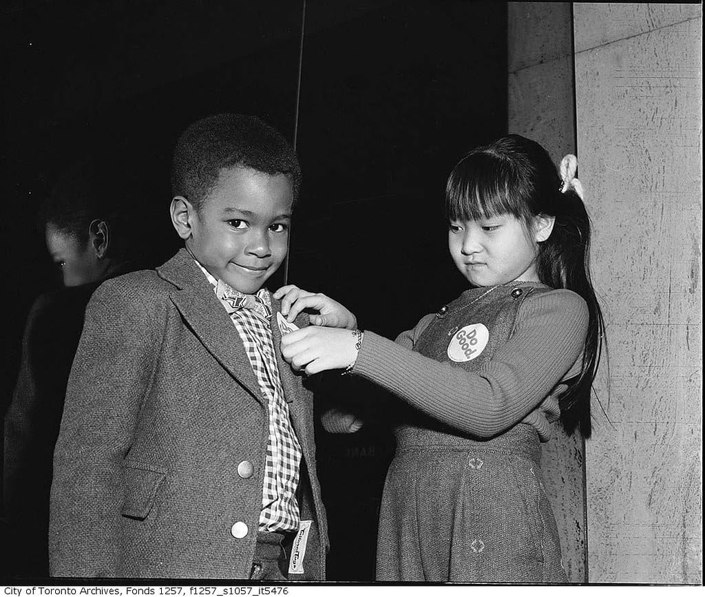 Children at Canadian Council of Christians and Jews Brotherhood Week